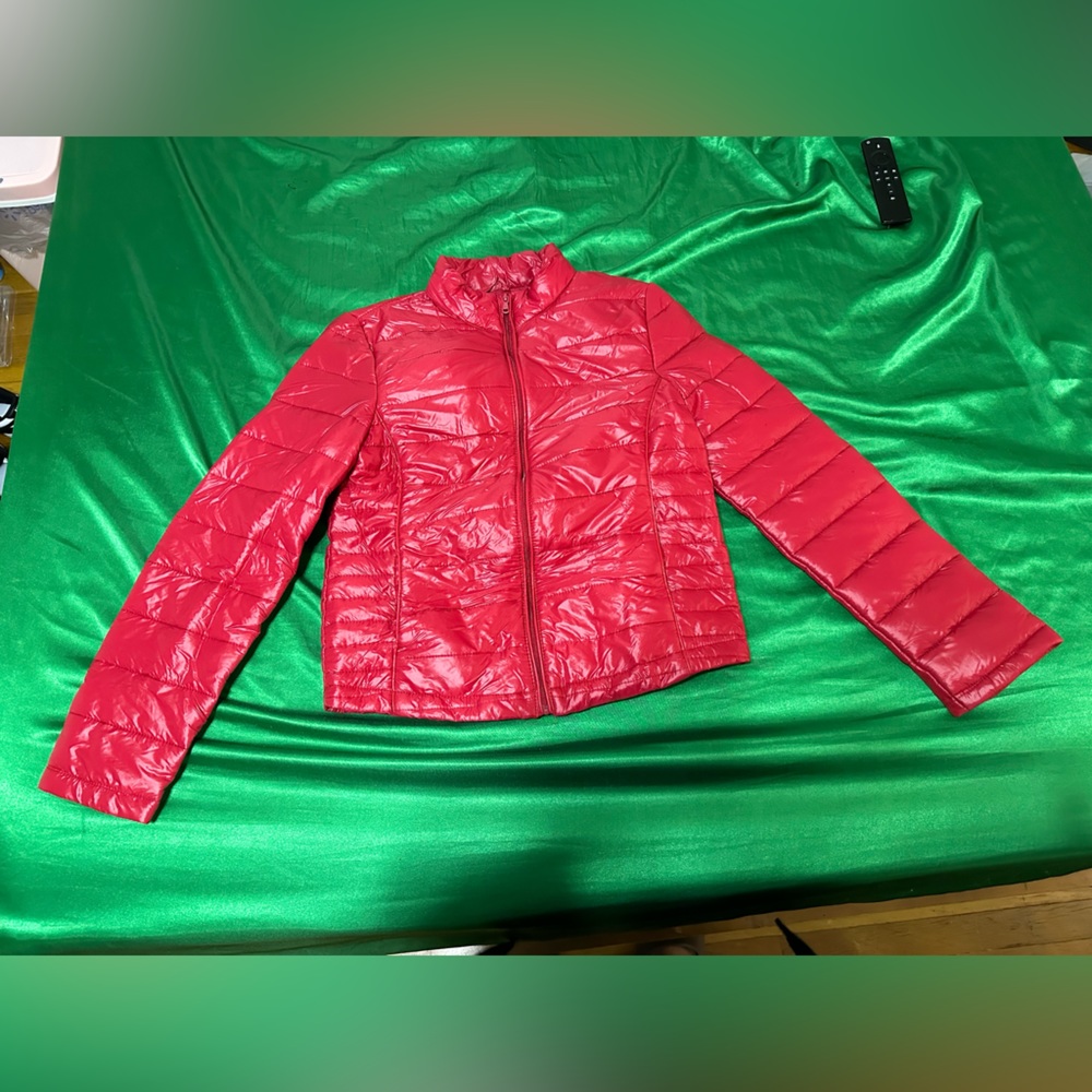 Fashion Nova ‘Stay Chill Jacket’ Size S Red